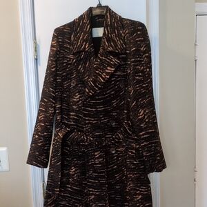 Ulla Johnson Black and Multicolored Full Length And Lined Women Coat